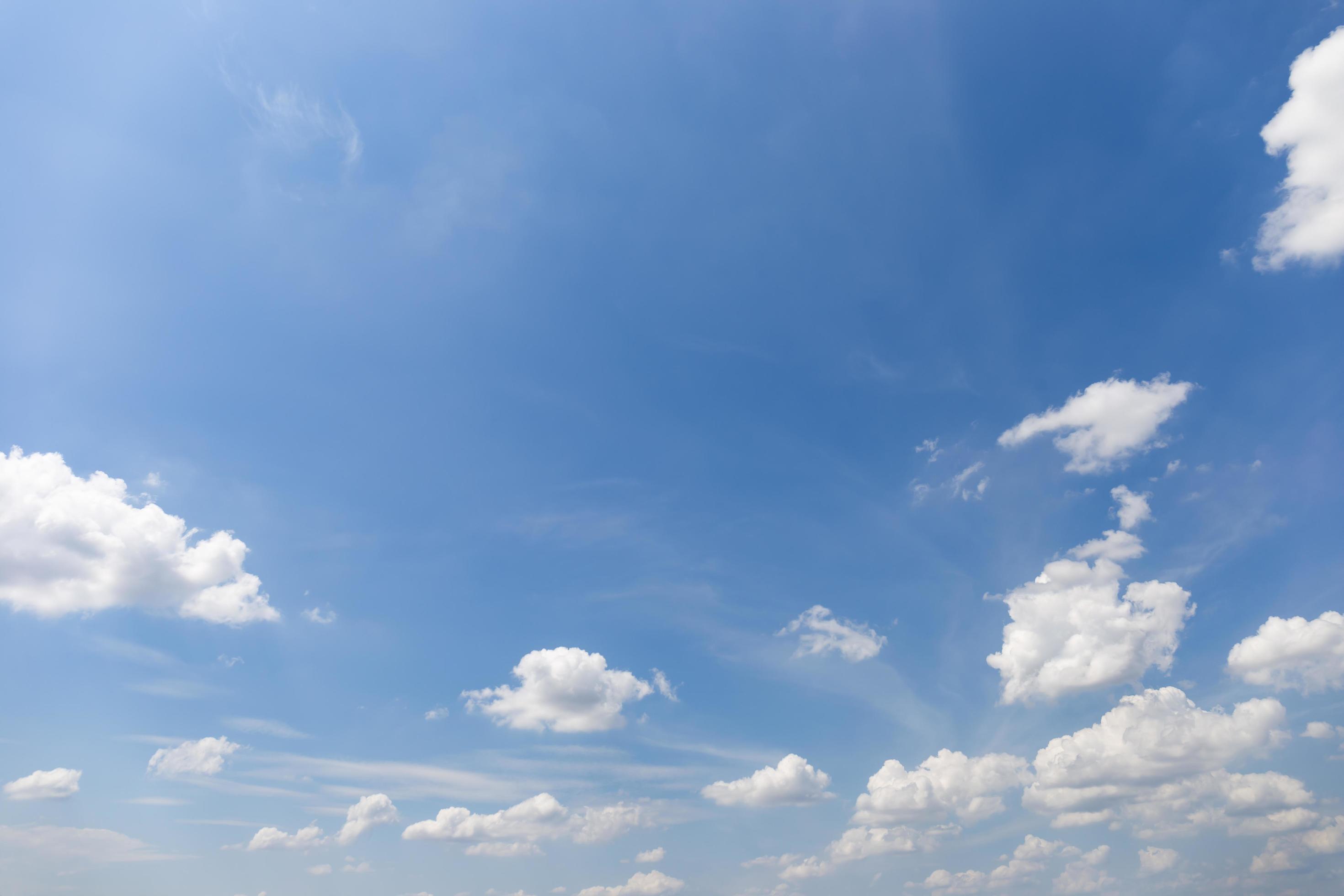 Blue sky background with clouds’ natural background. Stock Free