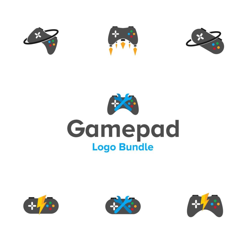 Illustration Vector Graphic of Game pad Logo. Perfect to use for Technology Company Stock Free