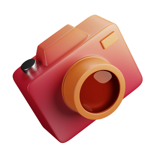 Camera, photo, picture 3D illustration