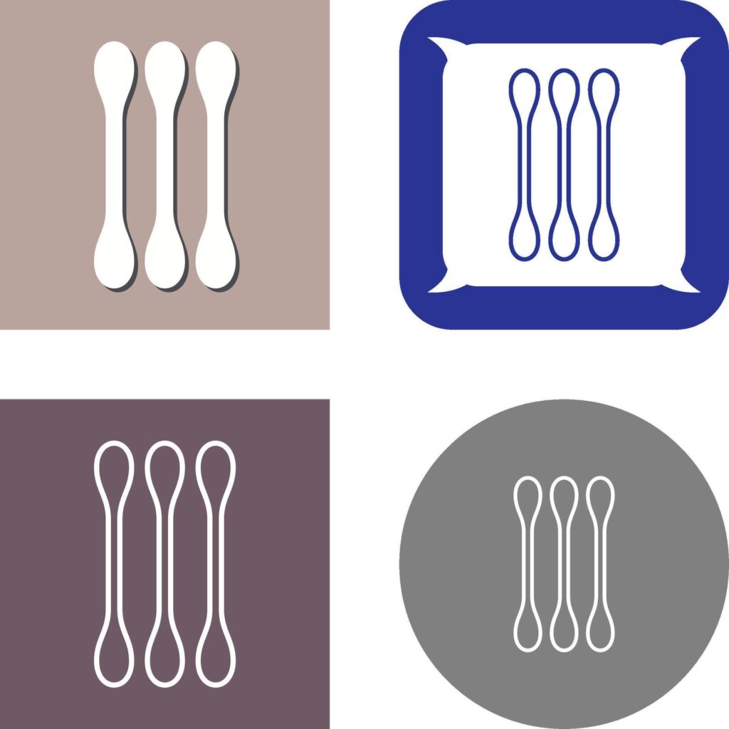 Cotton Bud Icon Design Stock Free