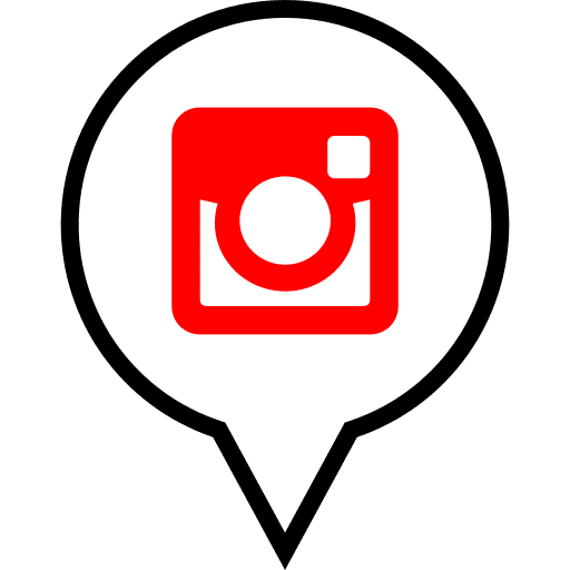 Instagram, pin, marker icon