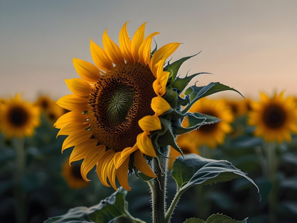 yellow Sun flower background Stock Free