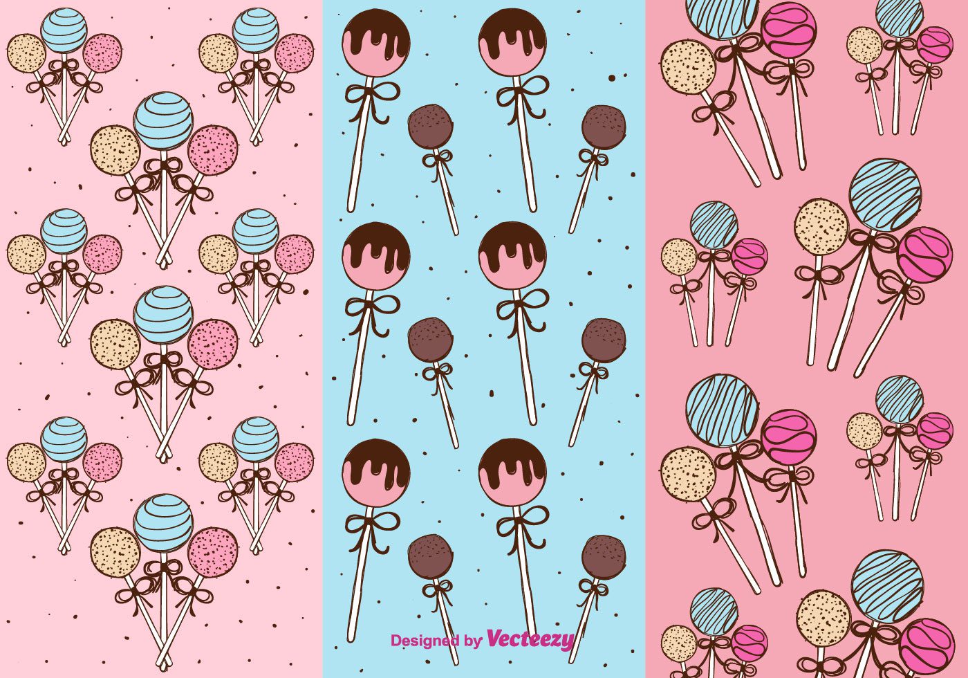 Cake Pops Patterns Vector Free Vector and Free SVG