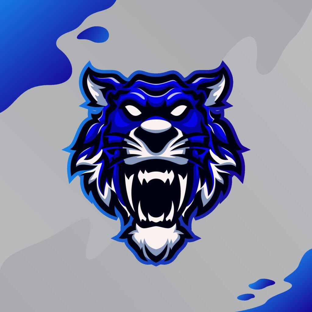 Tiger masscot logo esport vector Stock Free and Free SVG