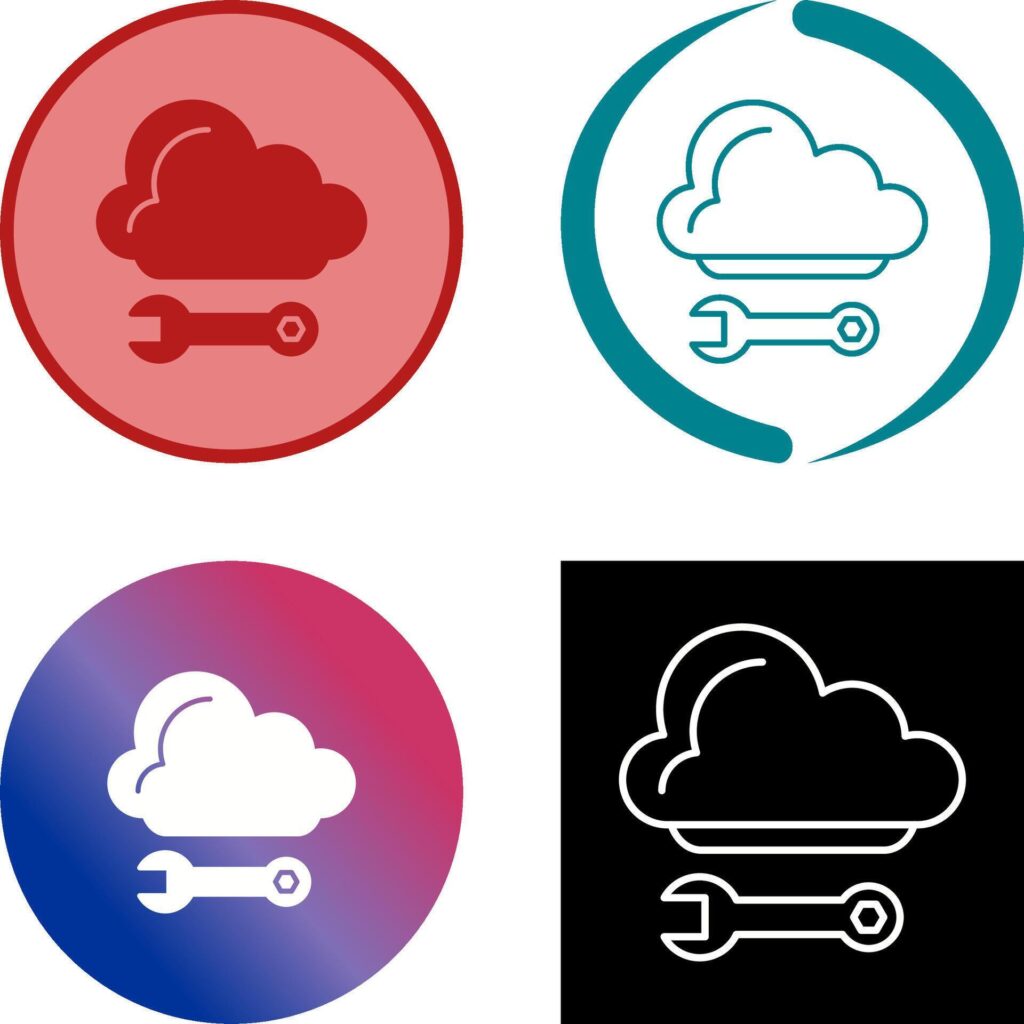 Cloud Computing Icon Design Stock Free