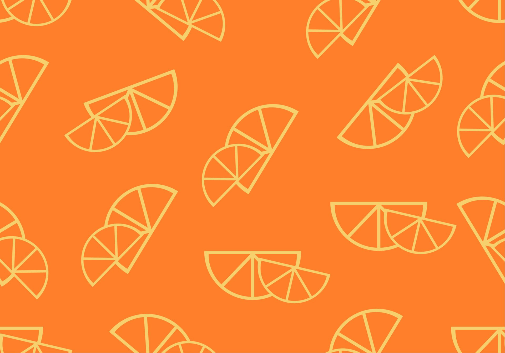 Vector orange seamless repeat pattern design background. Perfect for modern wallpaper, fabric, home decor, and wrapping projects. Free Vector and Free SVG