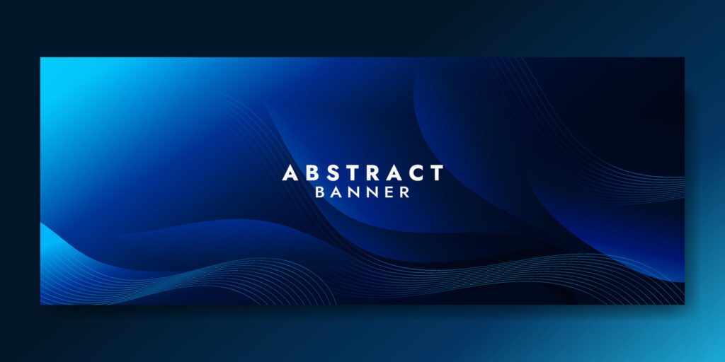 Abstract Blue Fluid Wave Background Free Vector