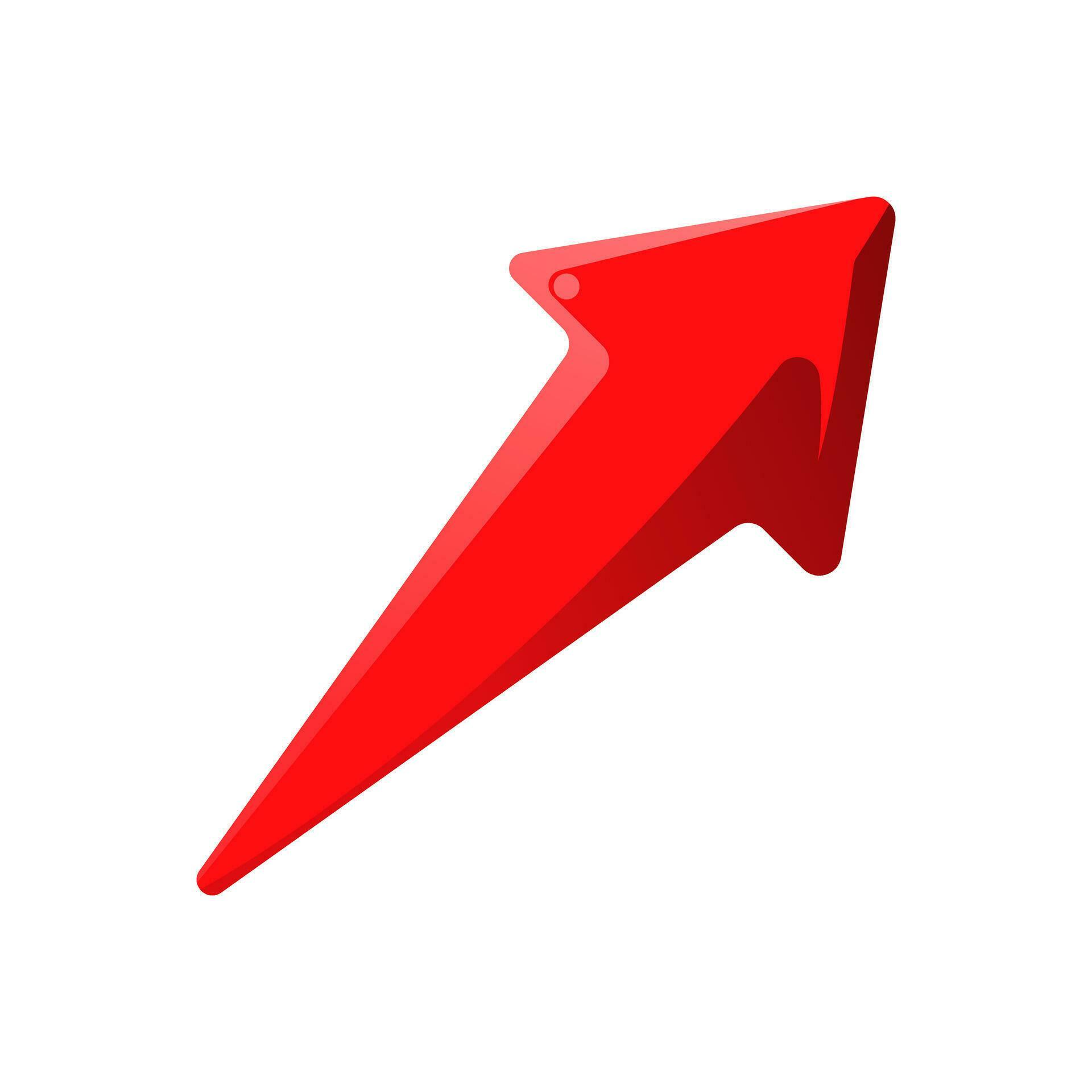 Sign Arrow Up Flat Icon Stock Free