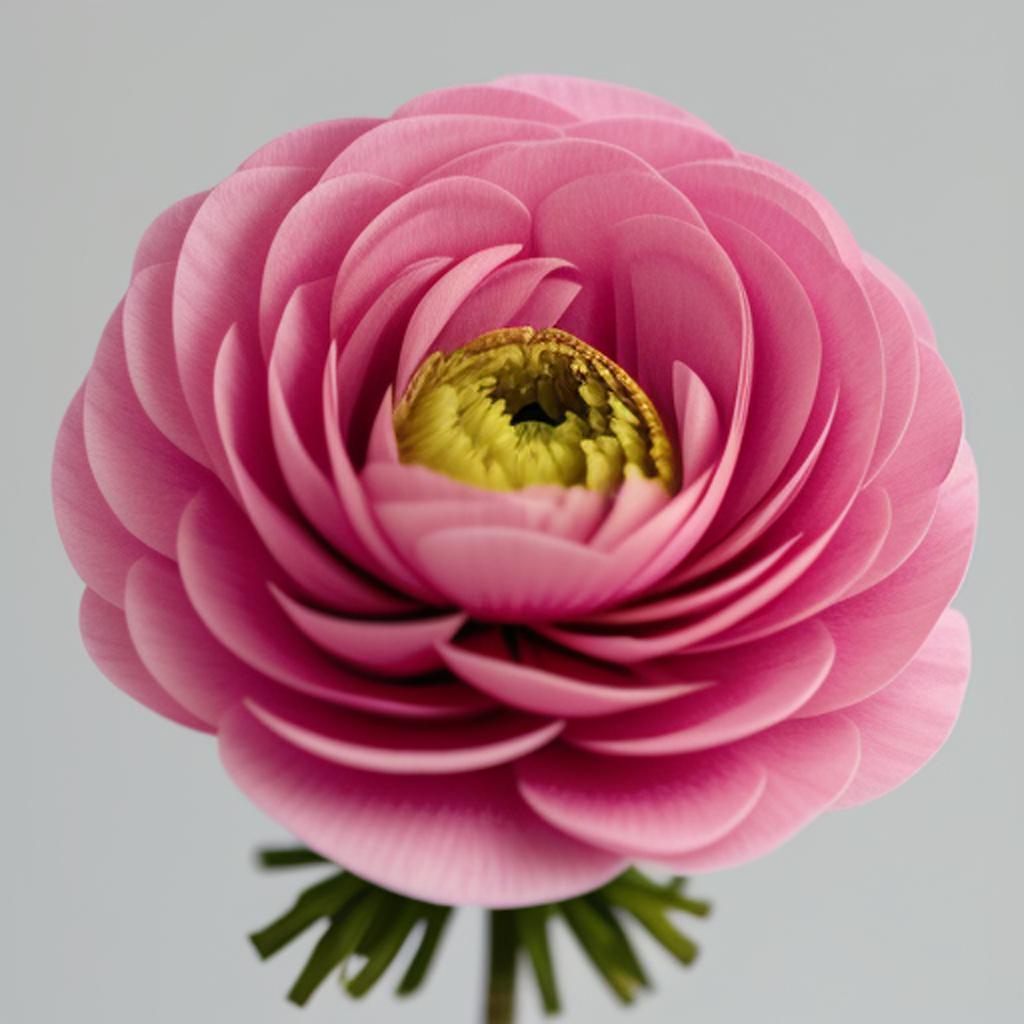 Ranunculus flower single with by @ai_generated