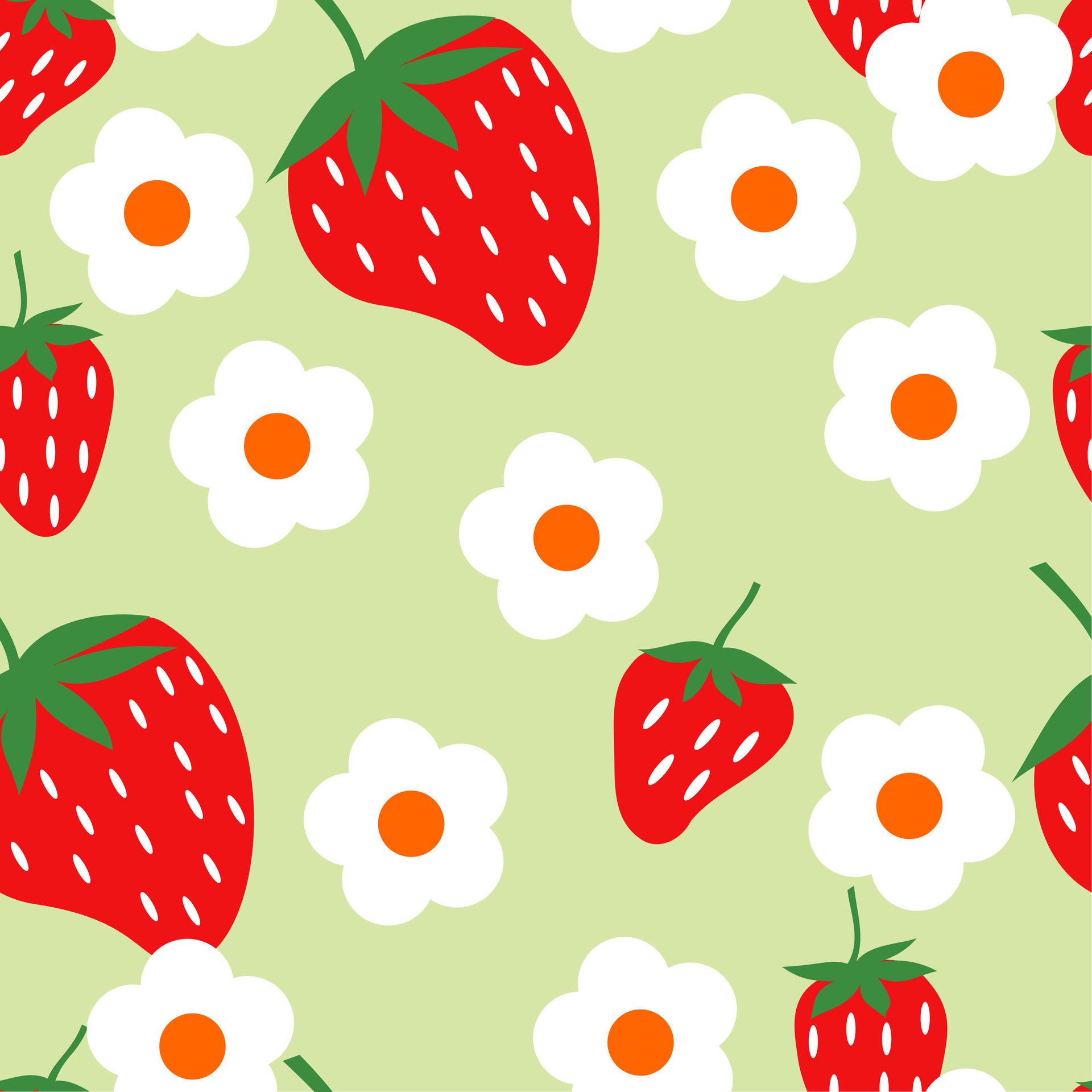 Stawberry seamless pattern Free Vector