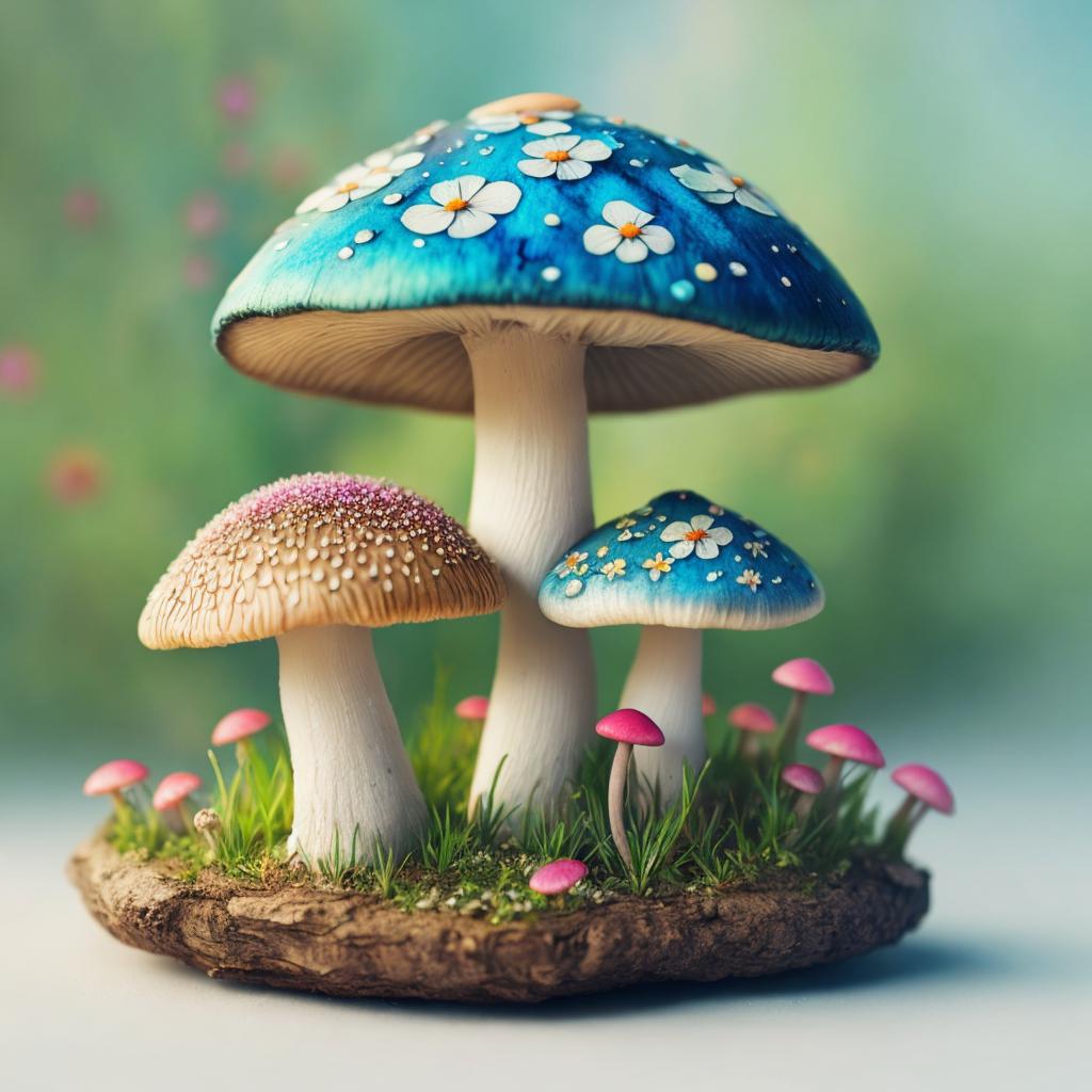 Champignon féerique avec des by @ai_generated