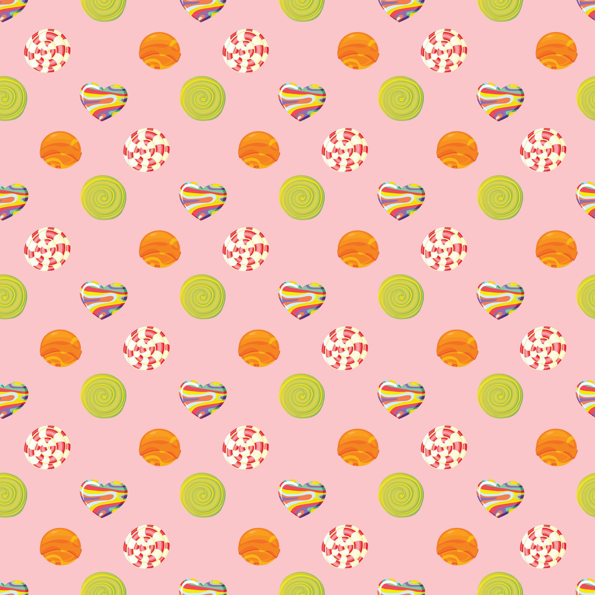 Doughnut Variations Seamless Pattern Design Free Vector