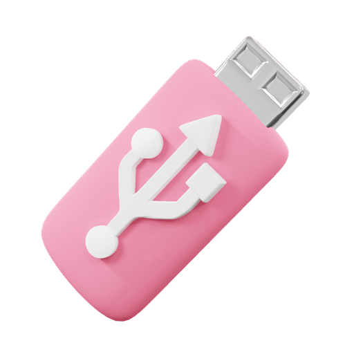 Flashdrive 3D illustration