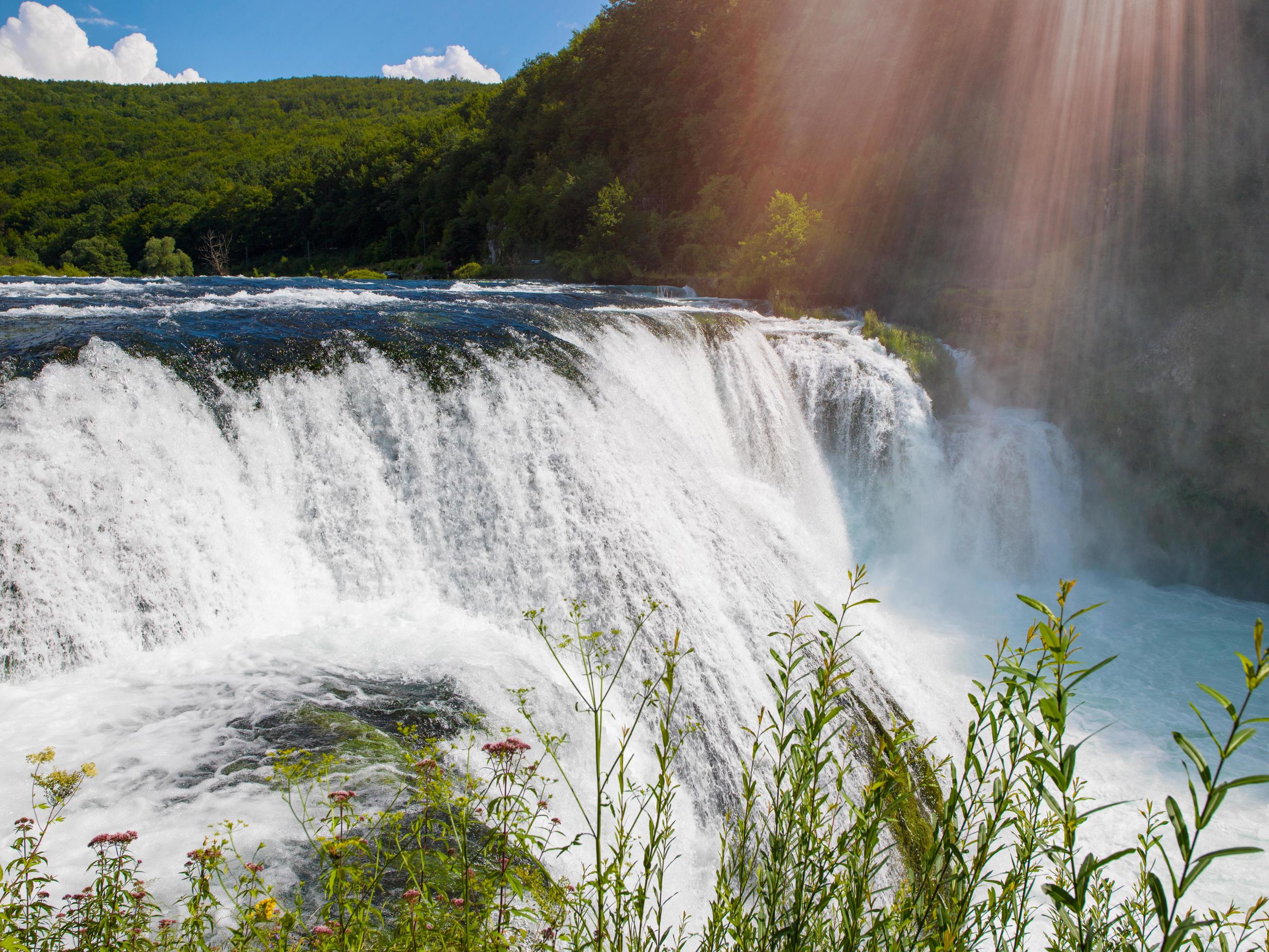 Waterfall nature landscape Stock Free