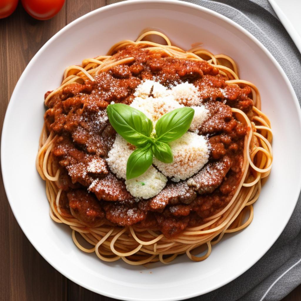 Spaghetti Bolognese by @jlebens by @ai_generated