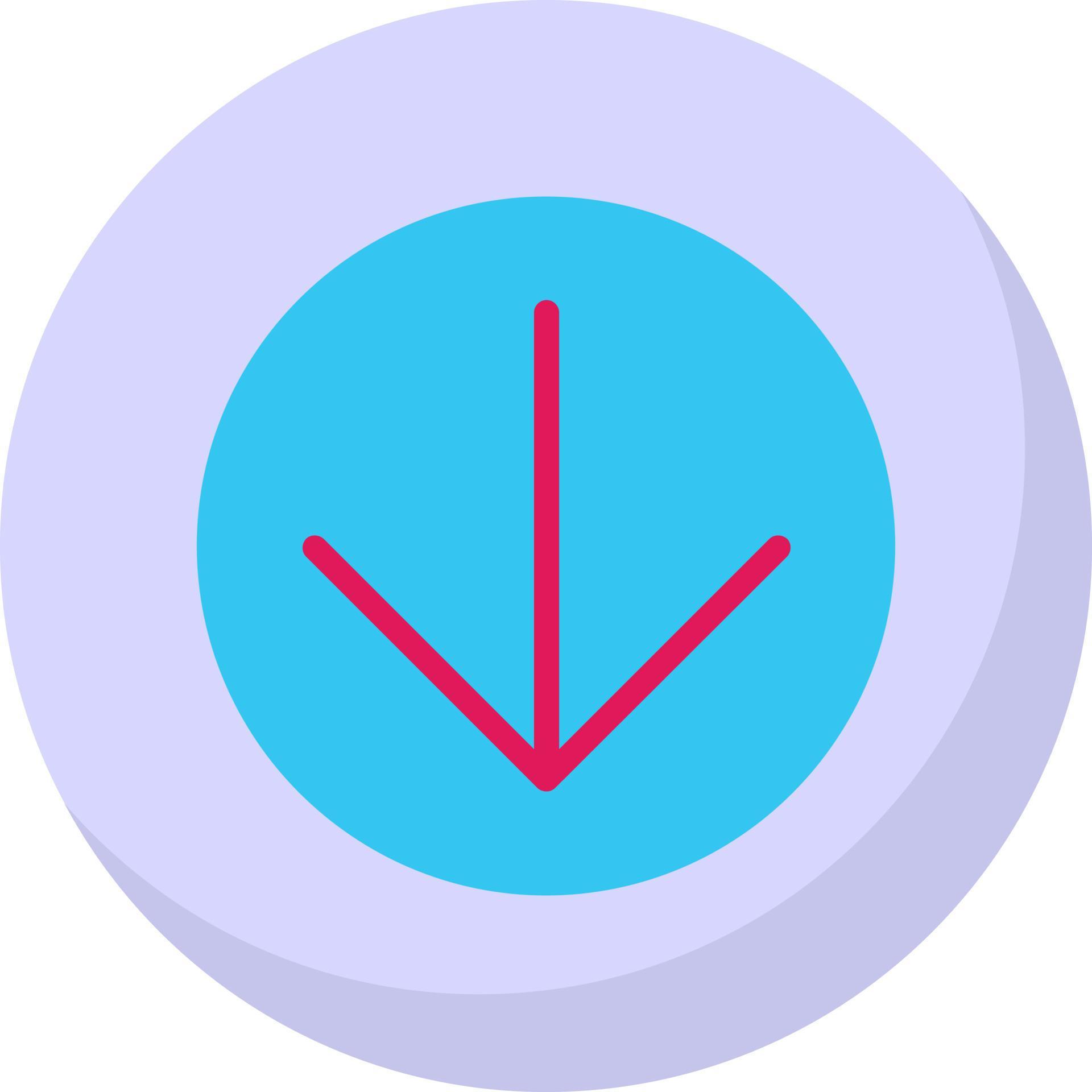 Arrow Circle Down Vector Icon Design Stock Free