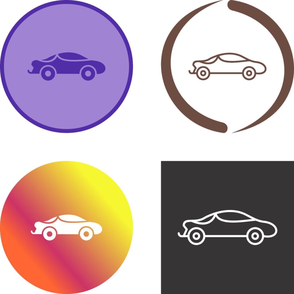 Sports Car Icon Design Stock Free