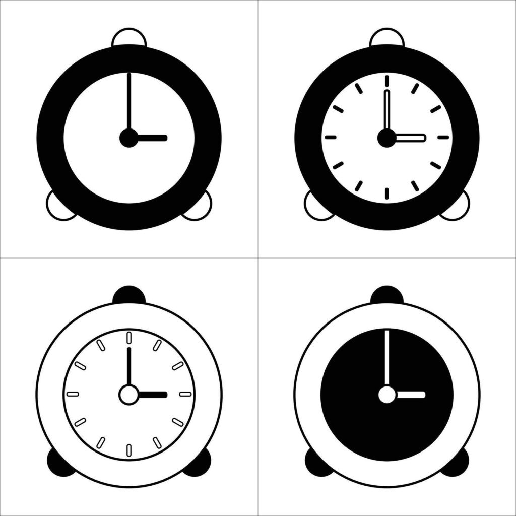 WATCH ICON ILLUSTRATION ART Stock Free