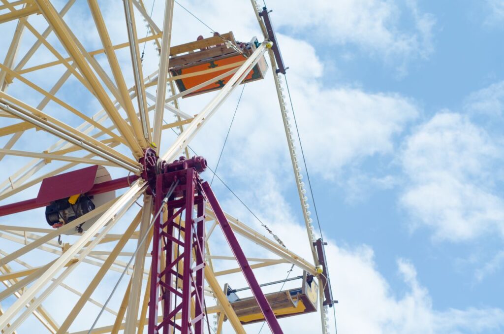 Antique ferris wheel Stock Free