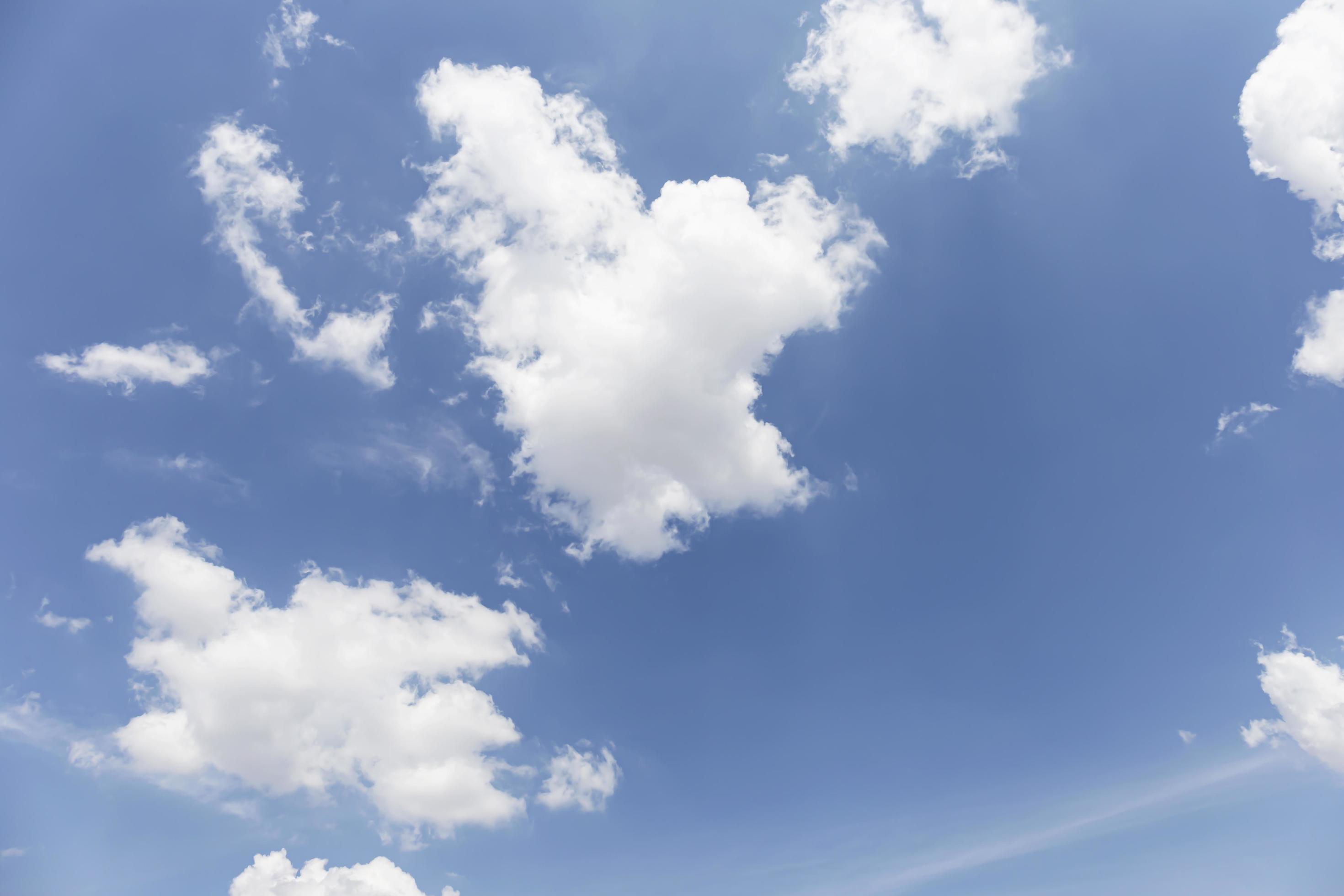 Blue sky background with clouds’ natural background. Stock Free