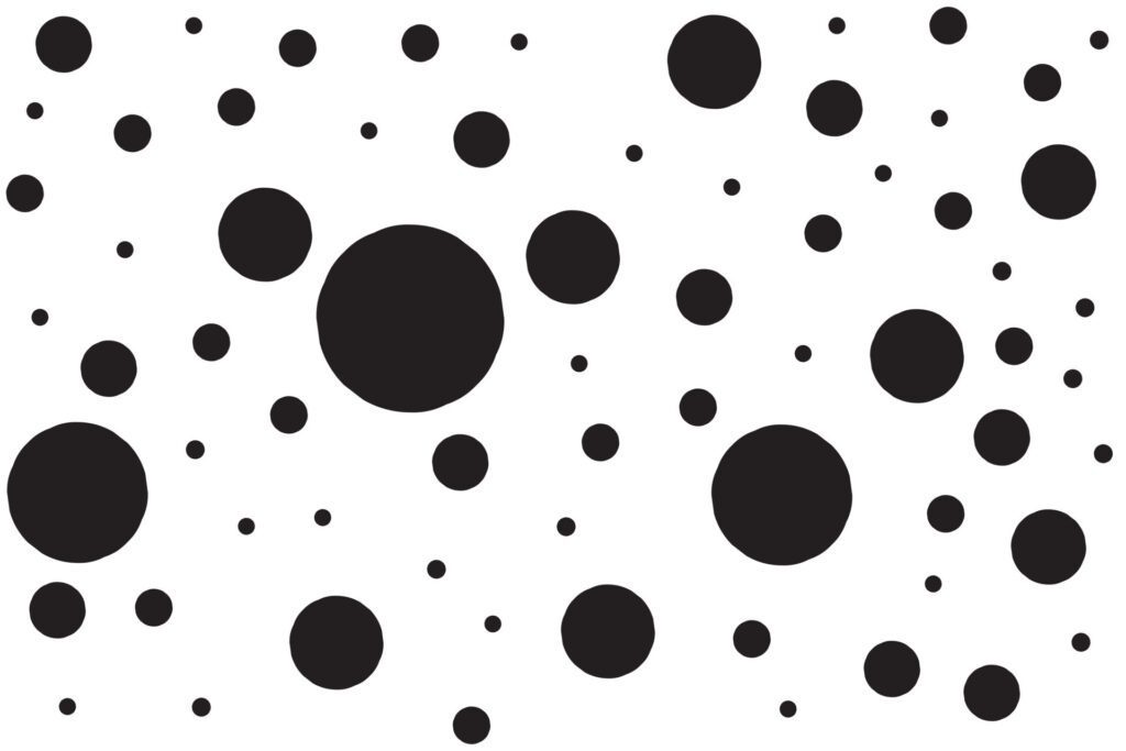 Abstract illustration pattern of various sizes of dots for background Free Vector