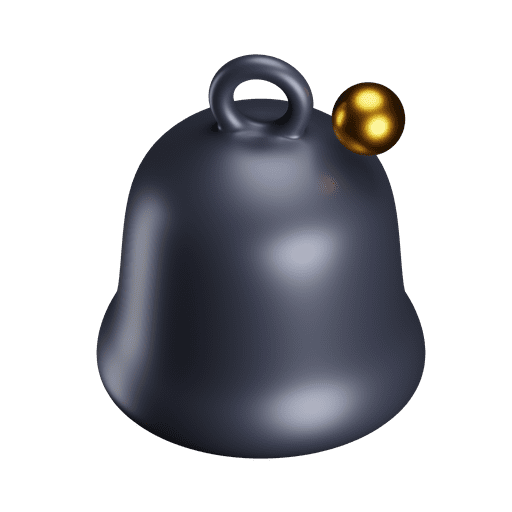 Bell, iso, premium 3D illustration