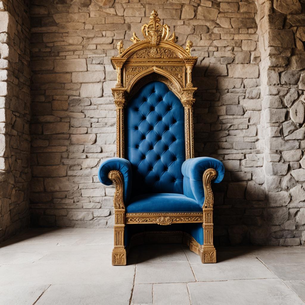 A throne in a by @ai_generated