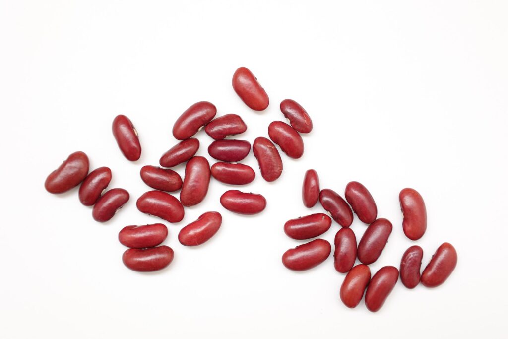 Red beans isolated on white background Stock Free