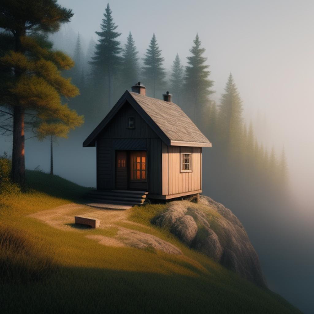 Realistic beautiful small house by @ai_generated