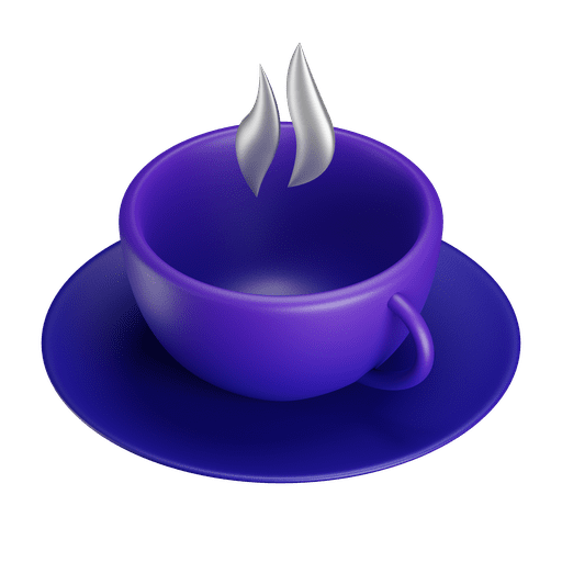 Cup, tea, mug 3D illustration