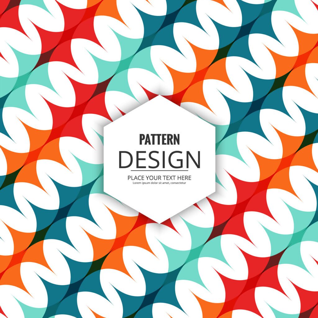 Abstract decorative seamless pattern design Free Vector