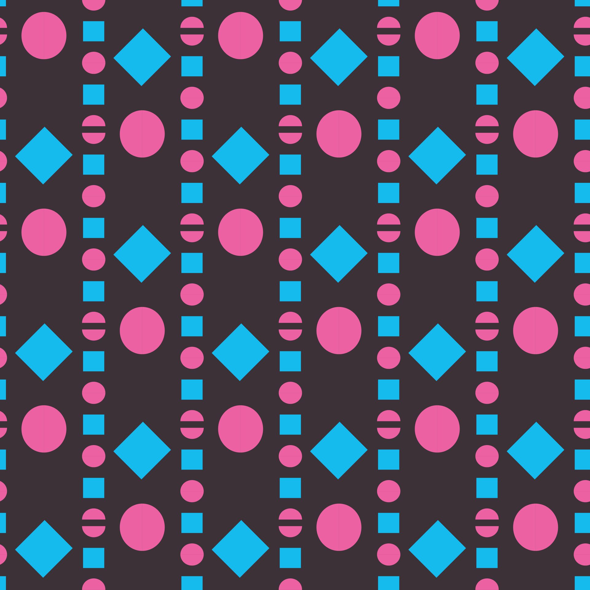 Dot and Circle Seamless Pattern Design Free Vector