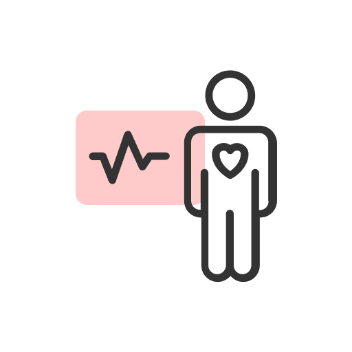 Patient, monitoring, analytics icon