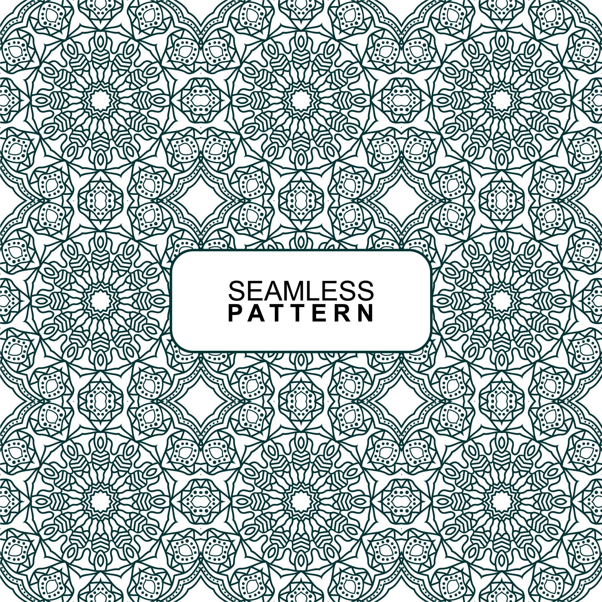 Seamless pattern. Vector Illustration, Mandala. Free Vector and Free SVG