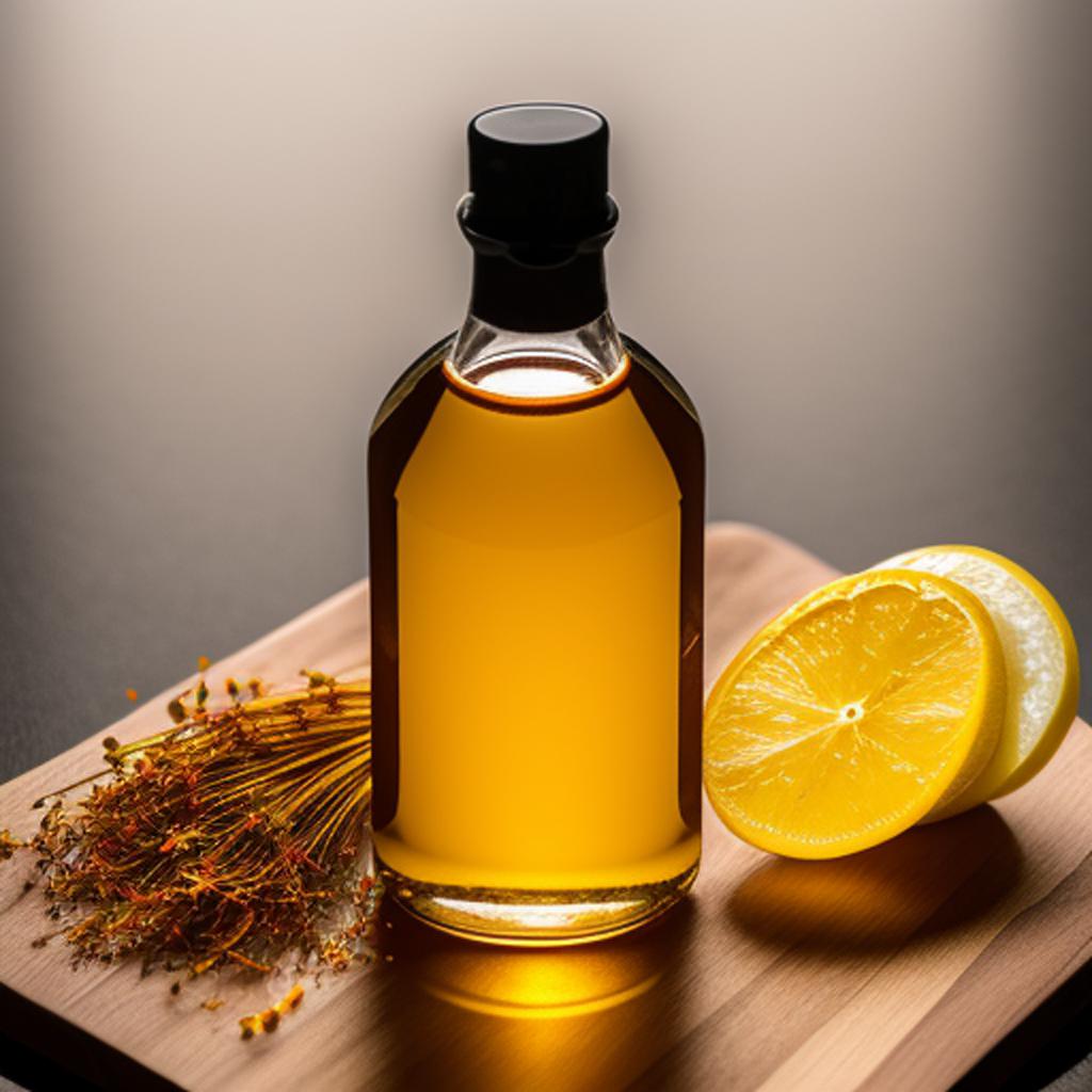 A cold saffron syrup by @ai_generated