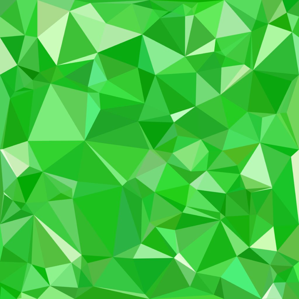 Green Polygonal Mosaic Background, Creative Design Templates Free Vector