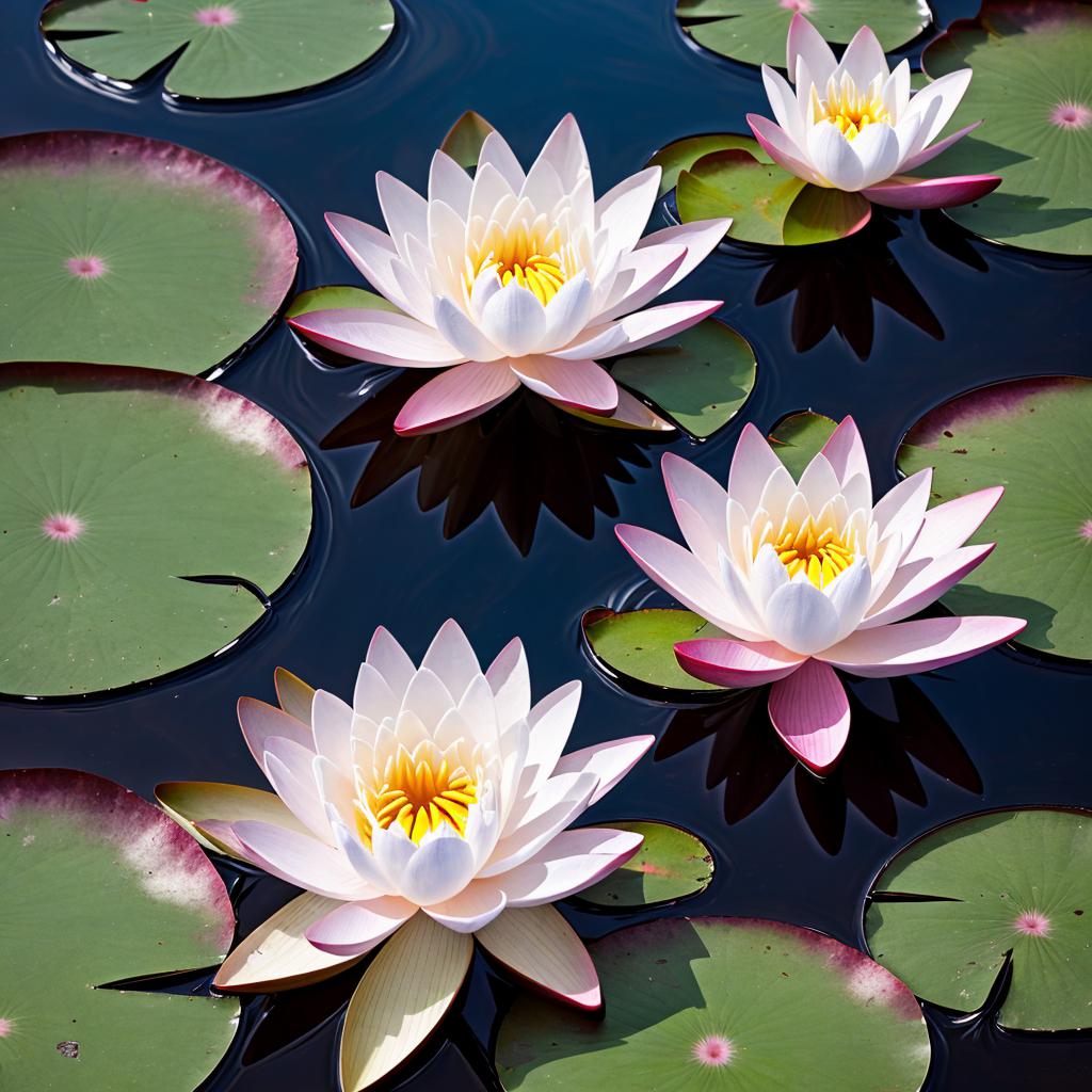 20 water lily by by @ai_generated