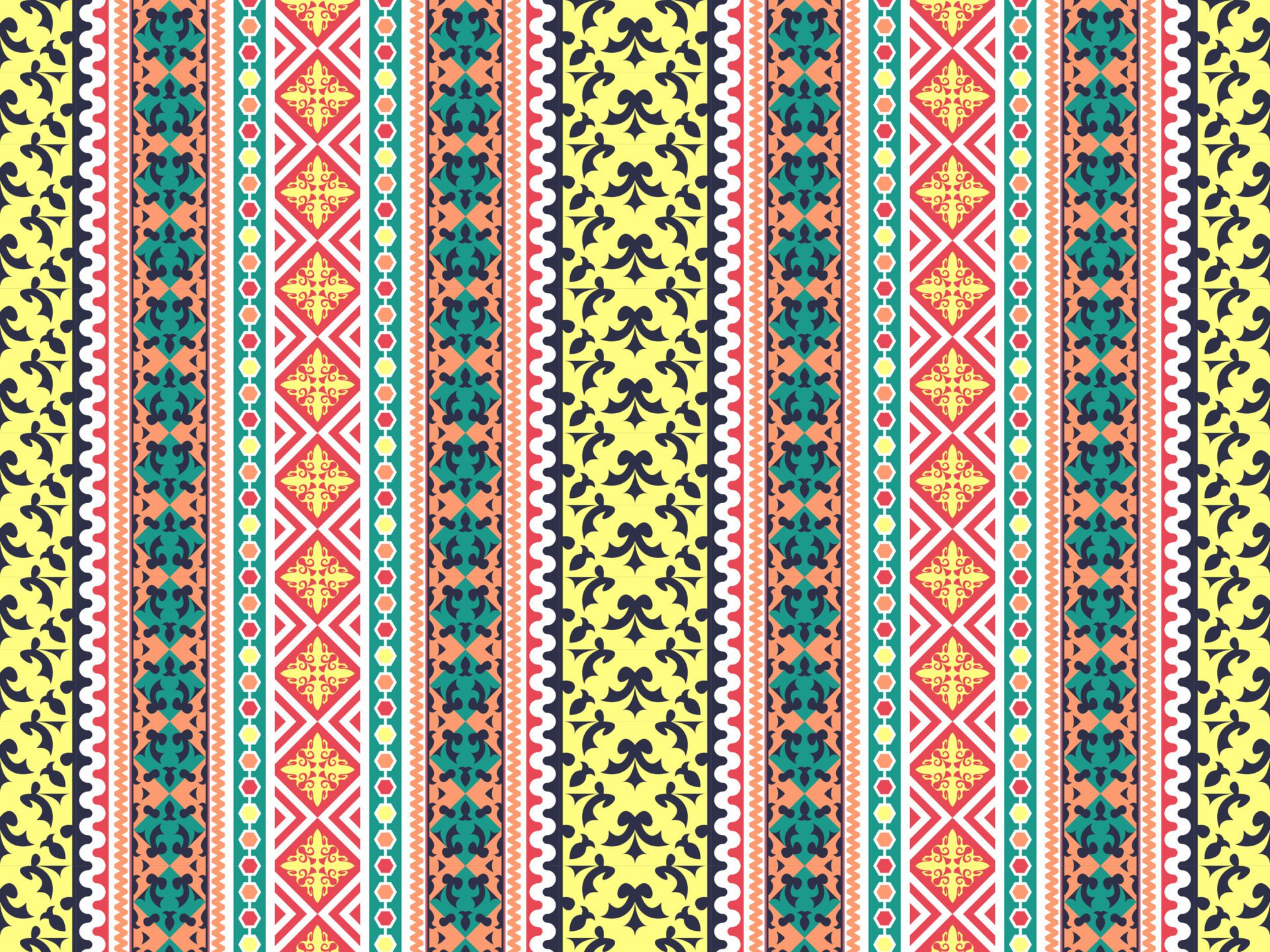 elegant ethnic pattern background Free Vector