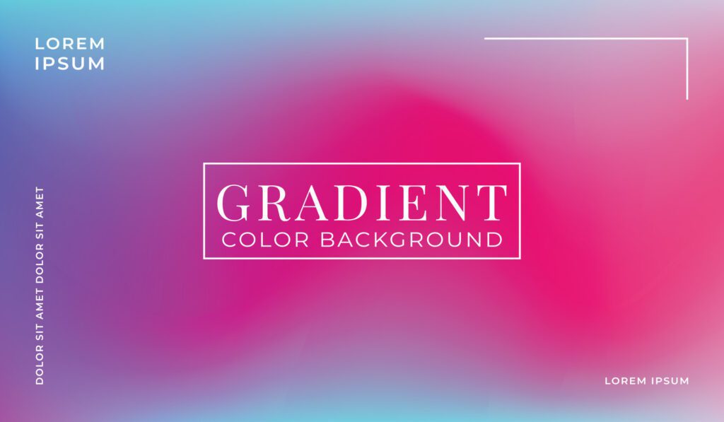 Colorful gradient background design with fluid graphic style. Vector illustration. Free Vector