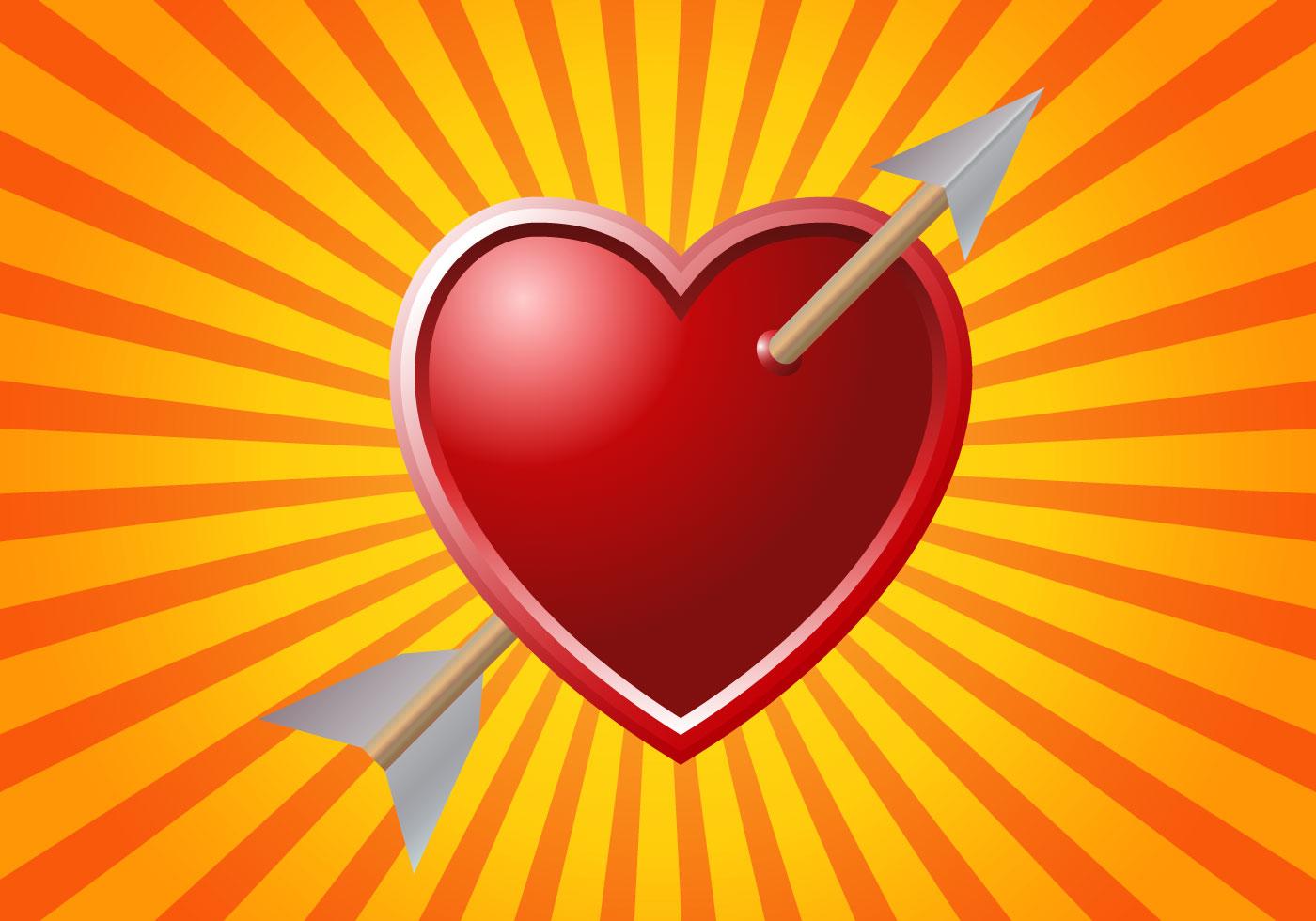 Free Arrow Through Heart Vector Stock Free and Free SVG