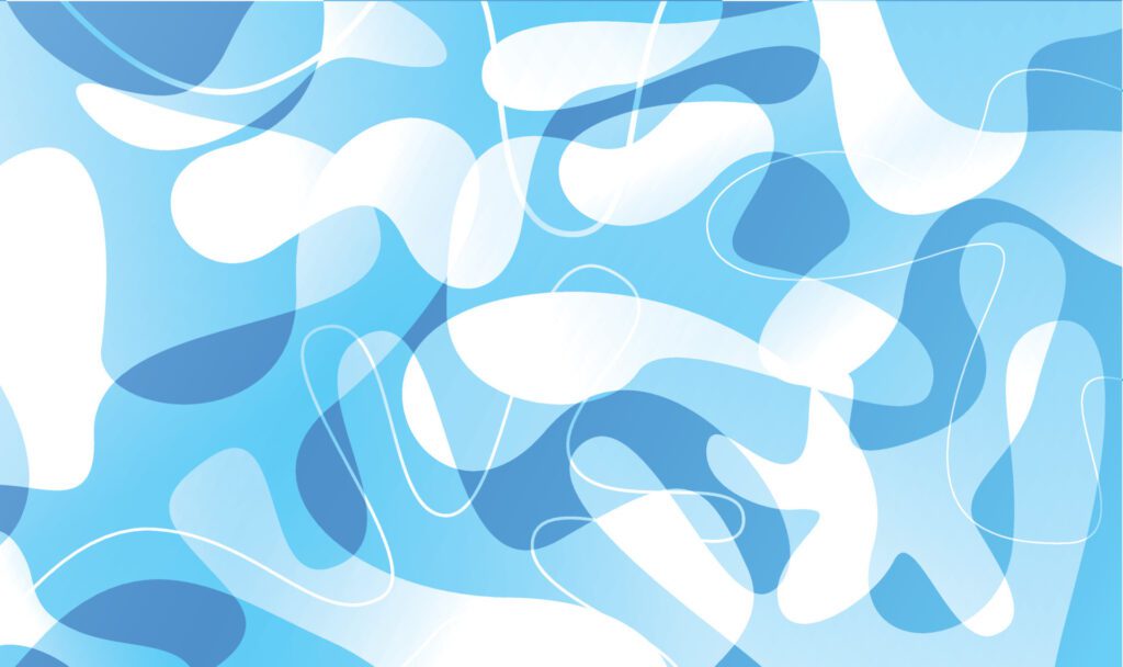 abstract blue background, freeform shape, vector design. Free Vector