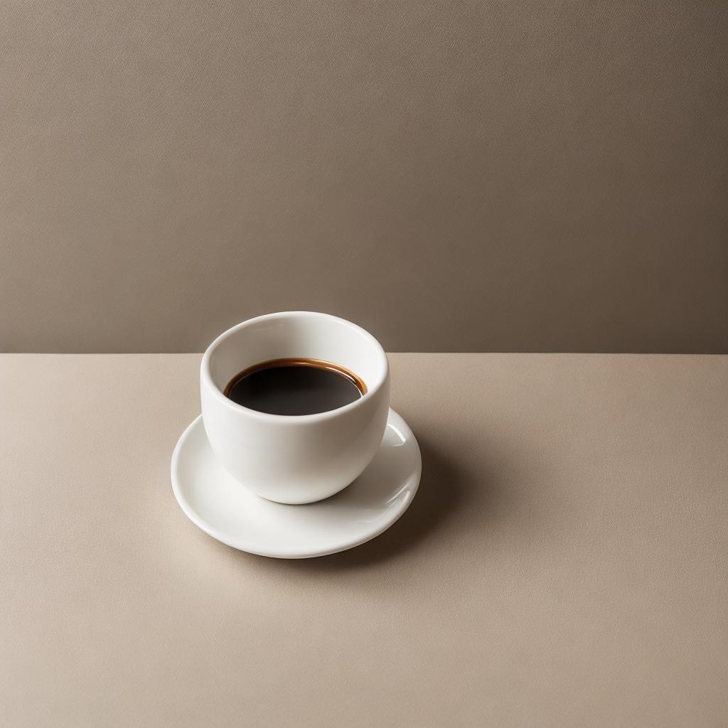 “Minimalist coffee cup, elegant by @ai_generated