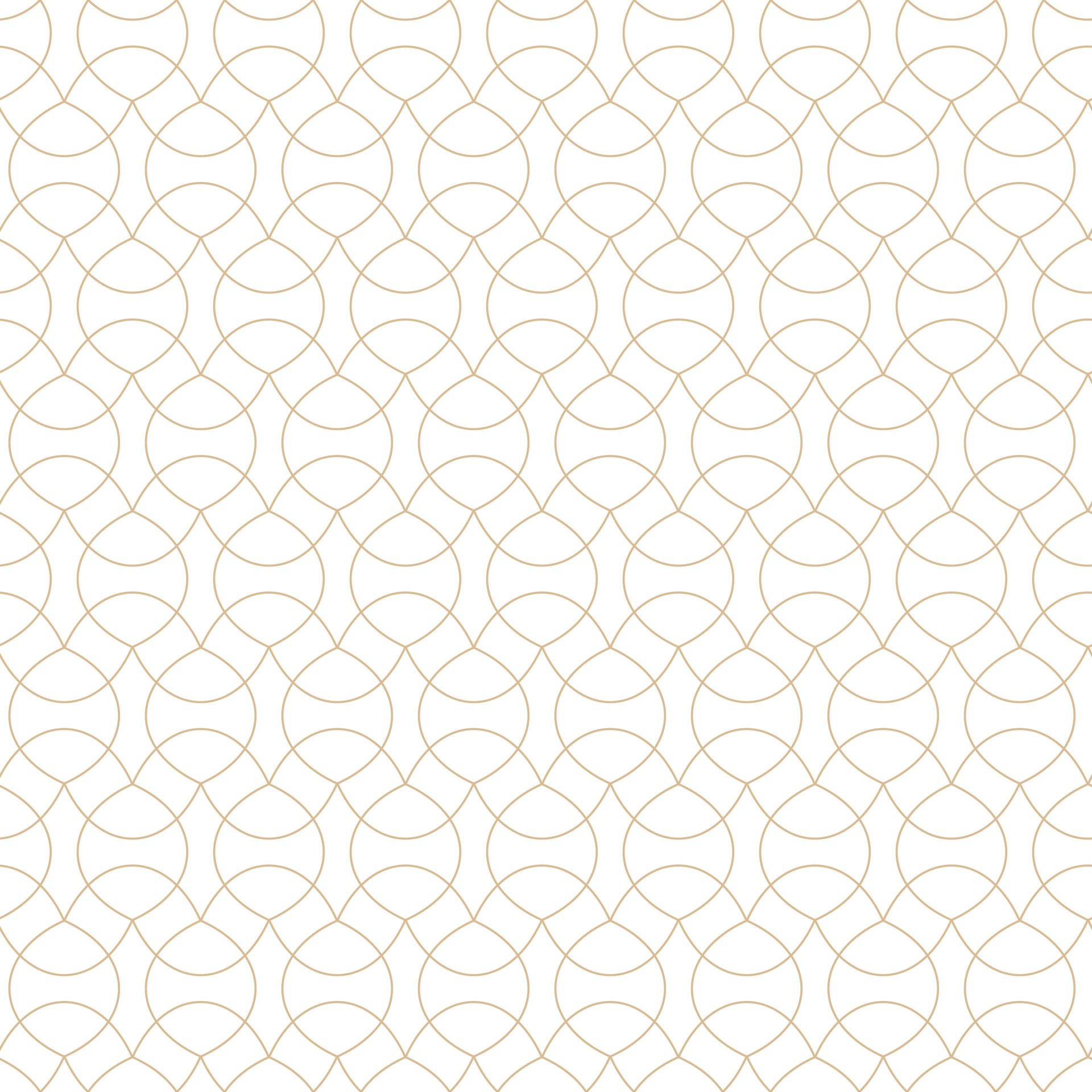 Geometric linear pattern, golden lines on a white background, interesting rounded lines and patterns Free Vector