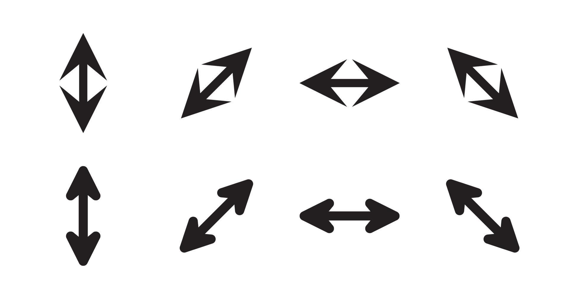 Arrow Icon Design Set Stock Free