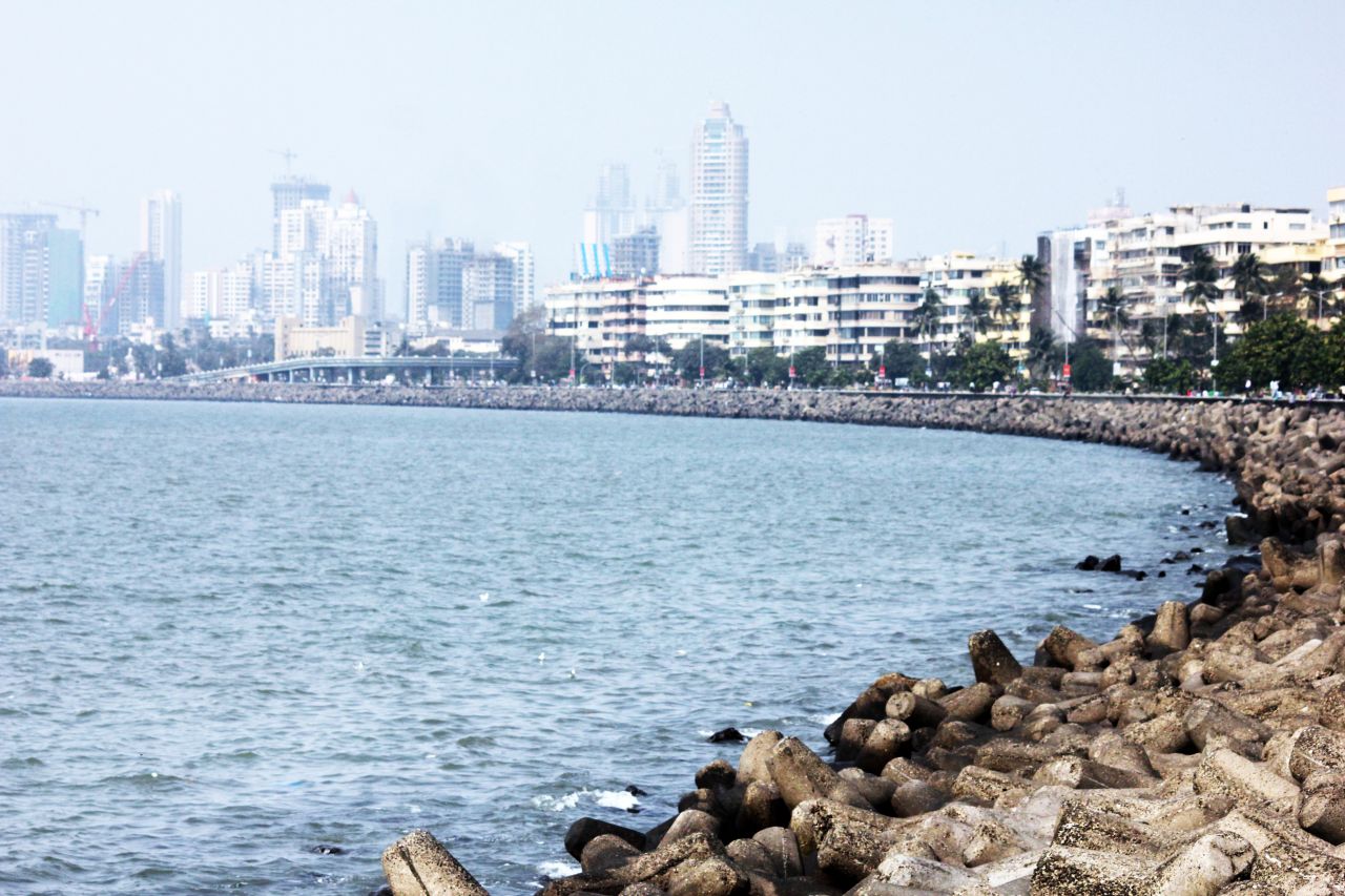 Marine Drive Queens Necklace Mumbai Stock Free