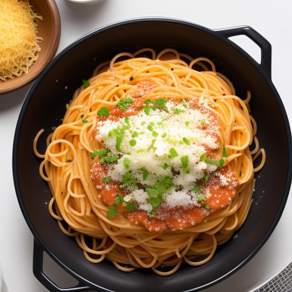 Spaghetti ultra bon by by @ai_generated