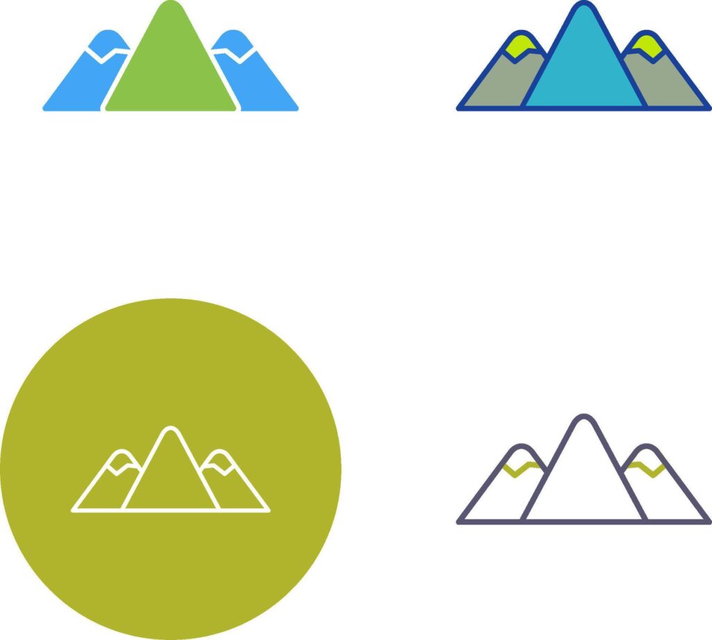 Mountain Icon Design Stock Free