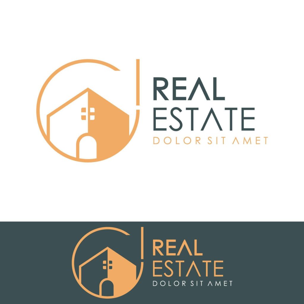 Real Estate Line Icon Stock Free