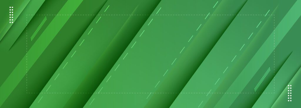 slanted line abstract green banner background Free Vector