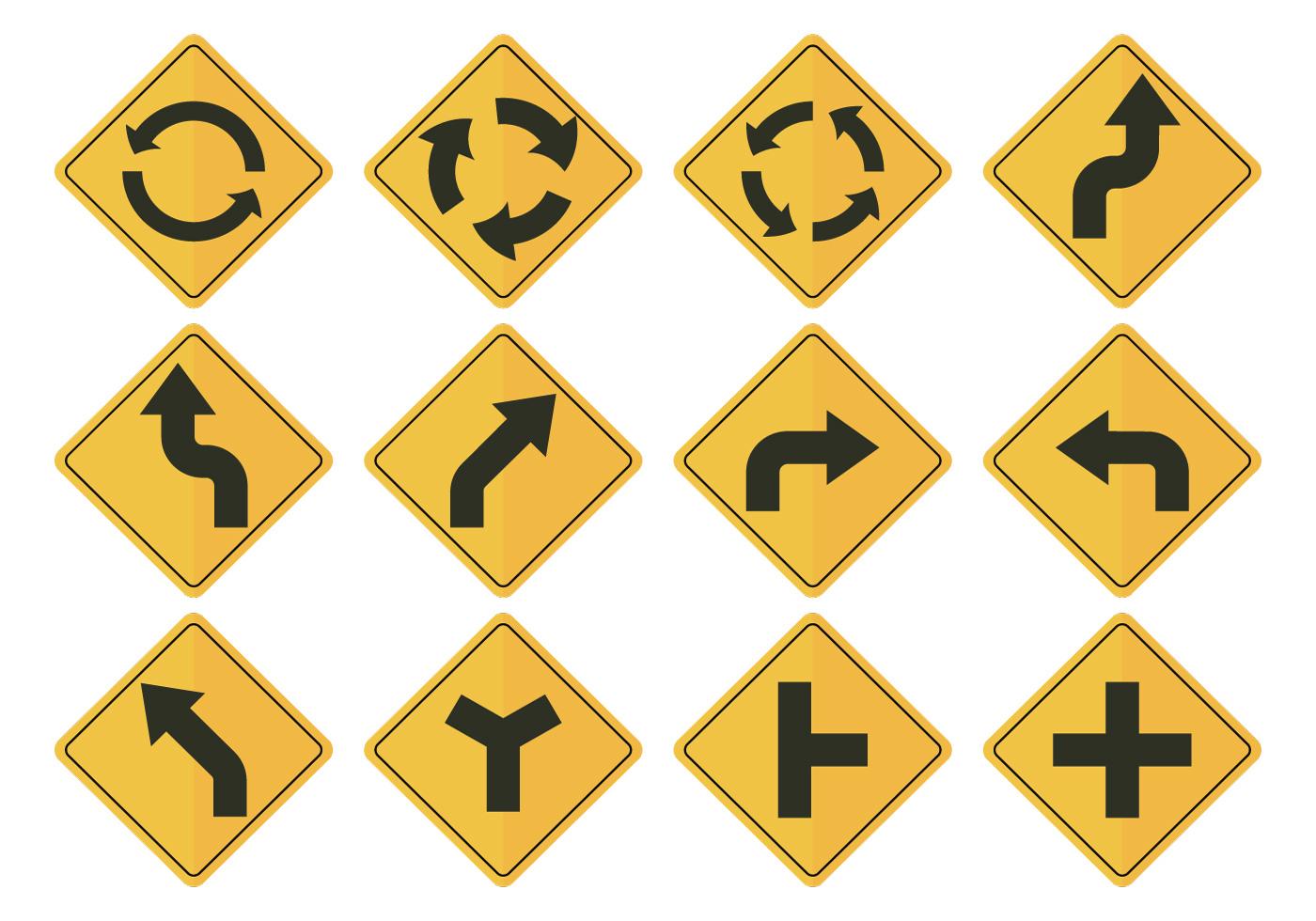 Road Sign Arrow Vectors Stock Free and Free SVG